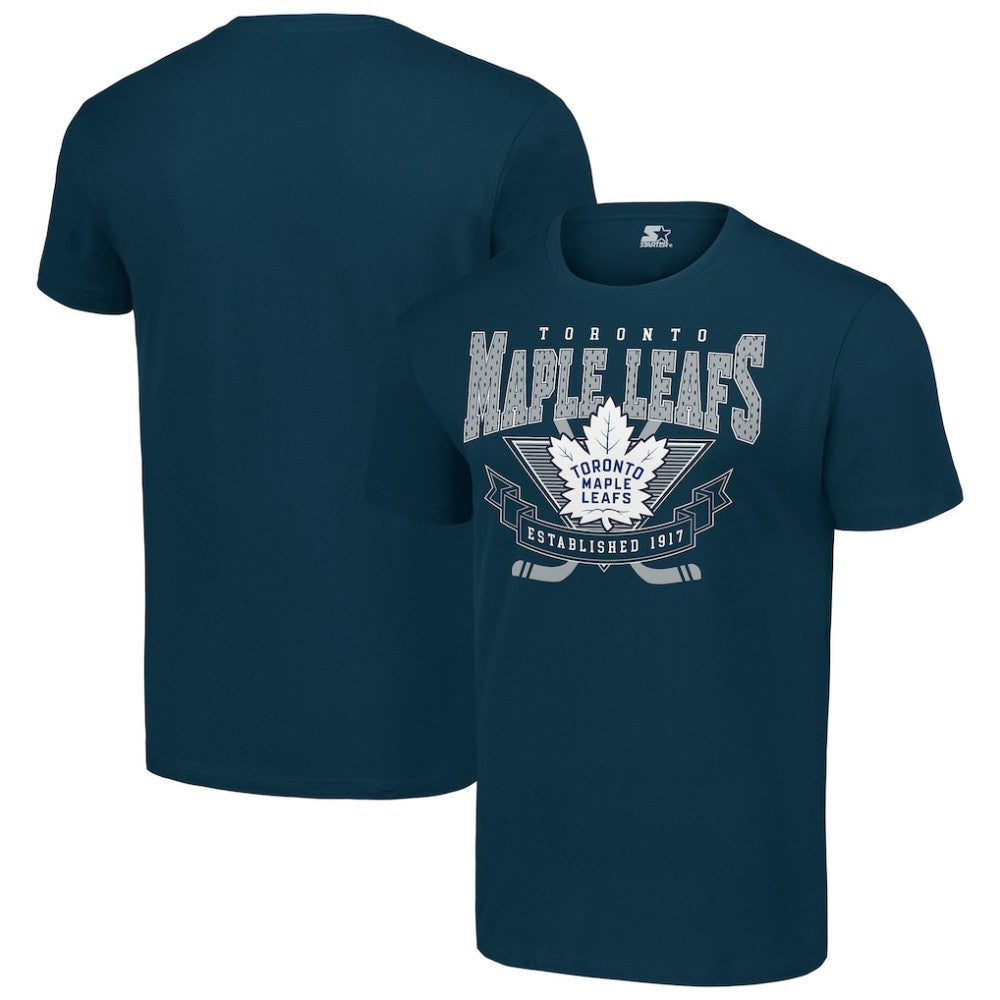 NHL Navy Toronto Maple Leafs Starter Team Logo Graphic T-Shirt