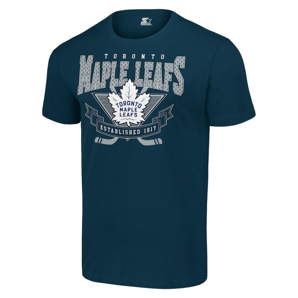 NHL Navy Toronto Maple Leafs Starter Team Logo Graphic T-Shirt