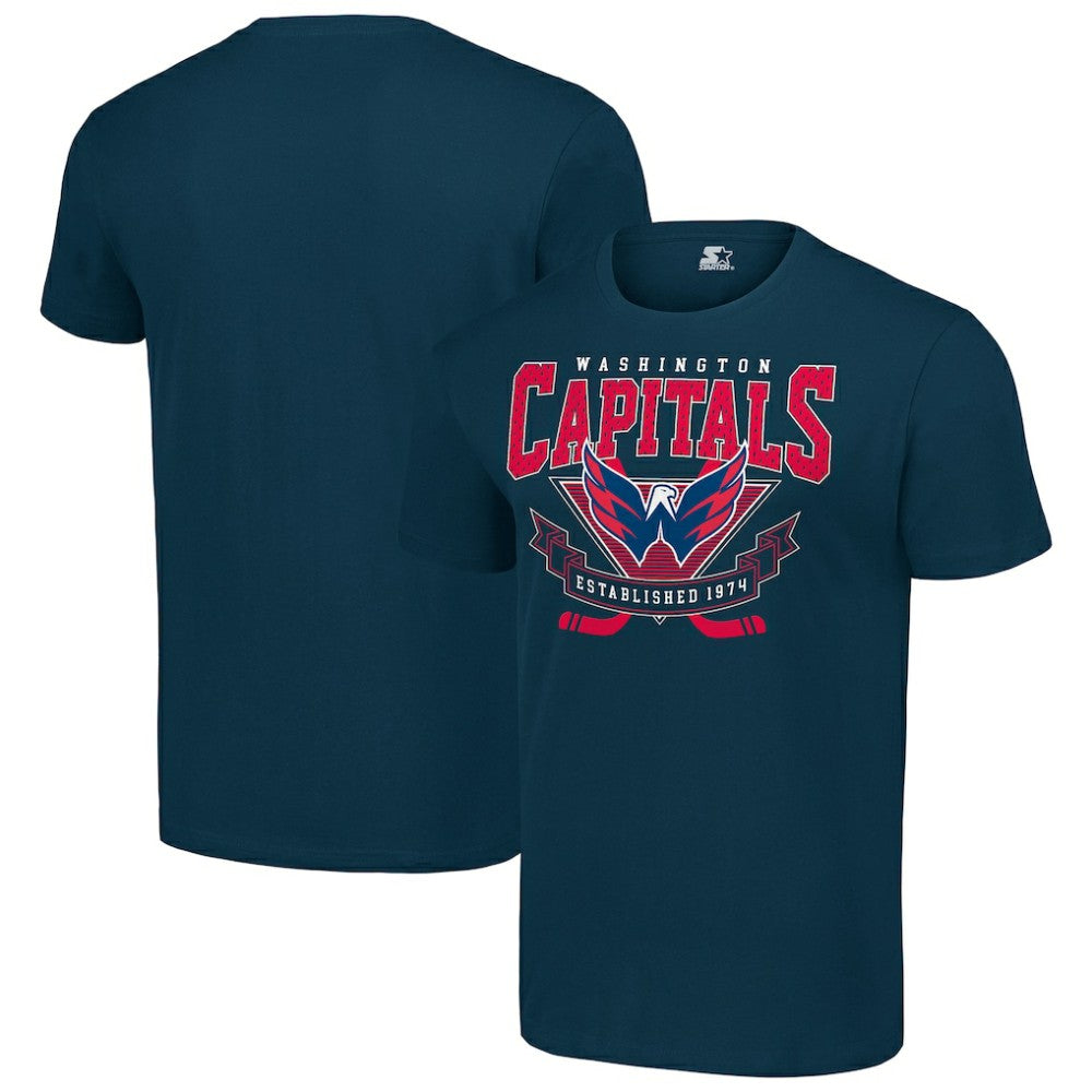 NHL Navy Washington Capitals Starter Team Logo Graphic T-Shirt