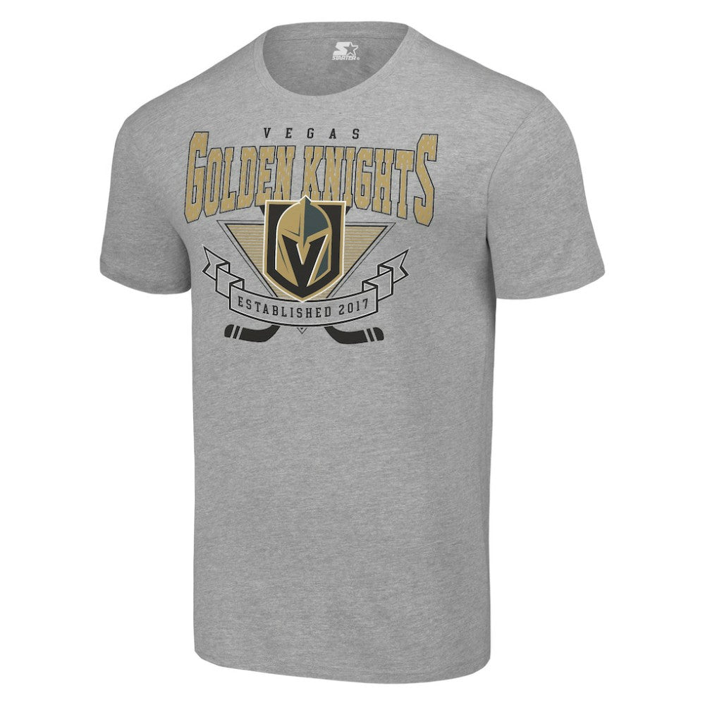 NHL Heather Gray Vegas Golden Knights Starter Team Logo Graphic T-Shirt
