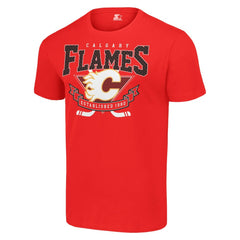 NHL Red Calgary Flames Starter Team Logo Graphic T-Shirt
