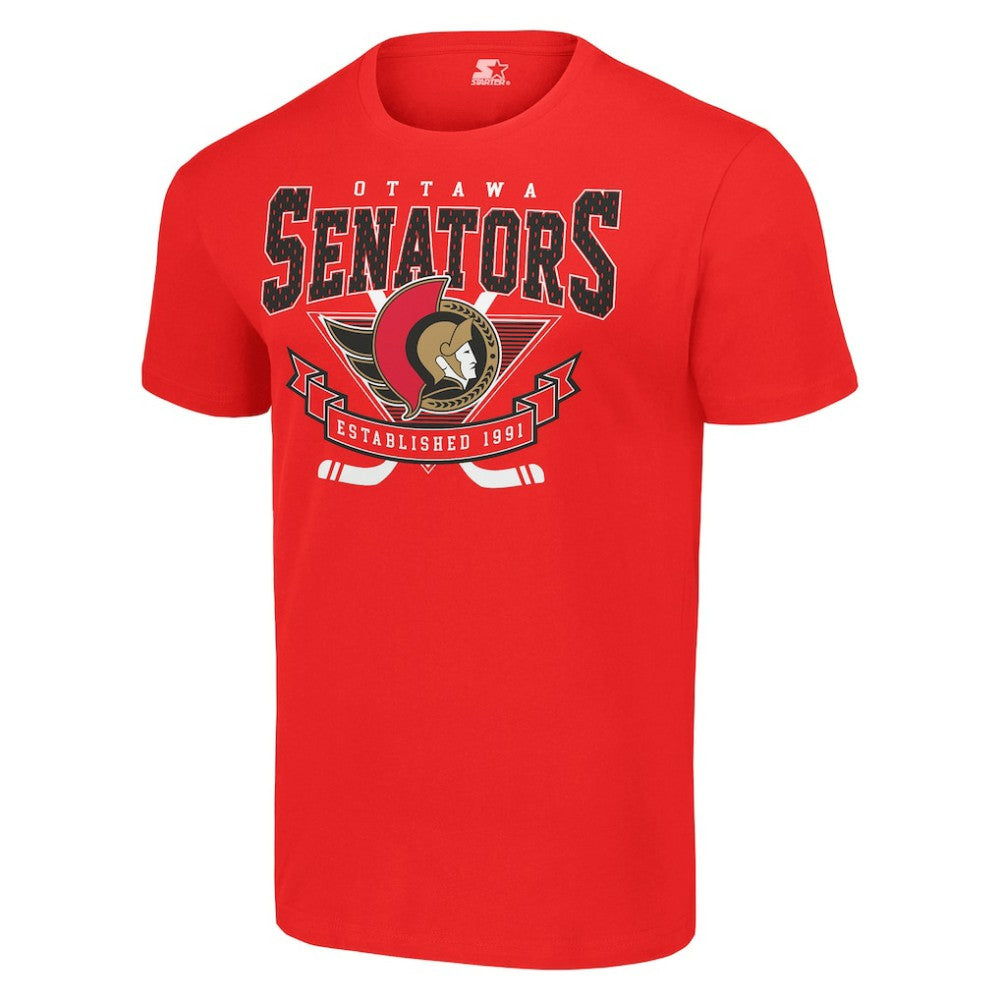 NHL Red Ottawa Senators Starter Team Logo Graphic T-Shirt