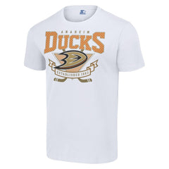 NHL White Anaheim Ducks Starter Team Logo Graphic T-Shirt