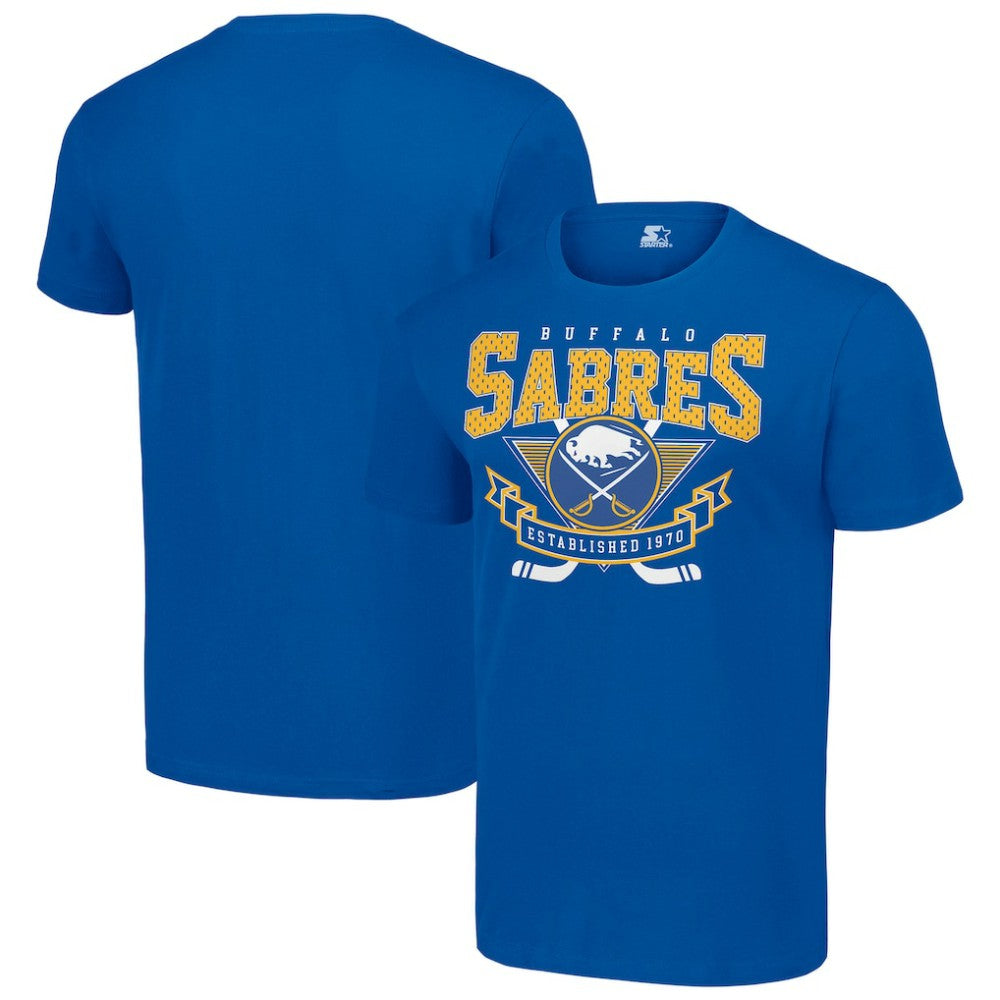 NHL Royal Buffalo Sabres Starter Team Logo Graphic T-Shirt