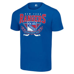 NHL Blue New York Rangers Starter Team Logo Graphic T-Shirt