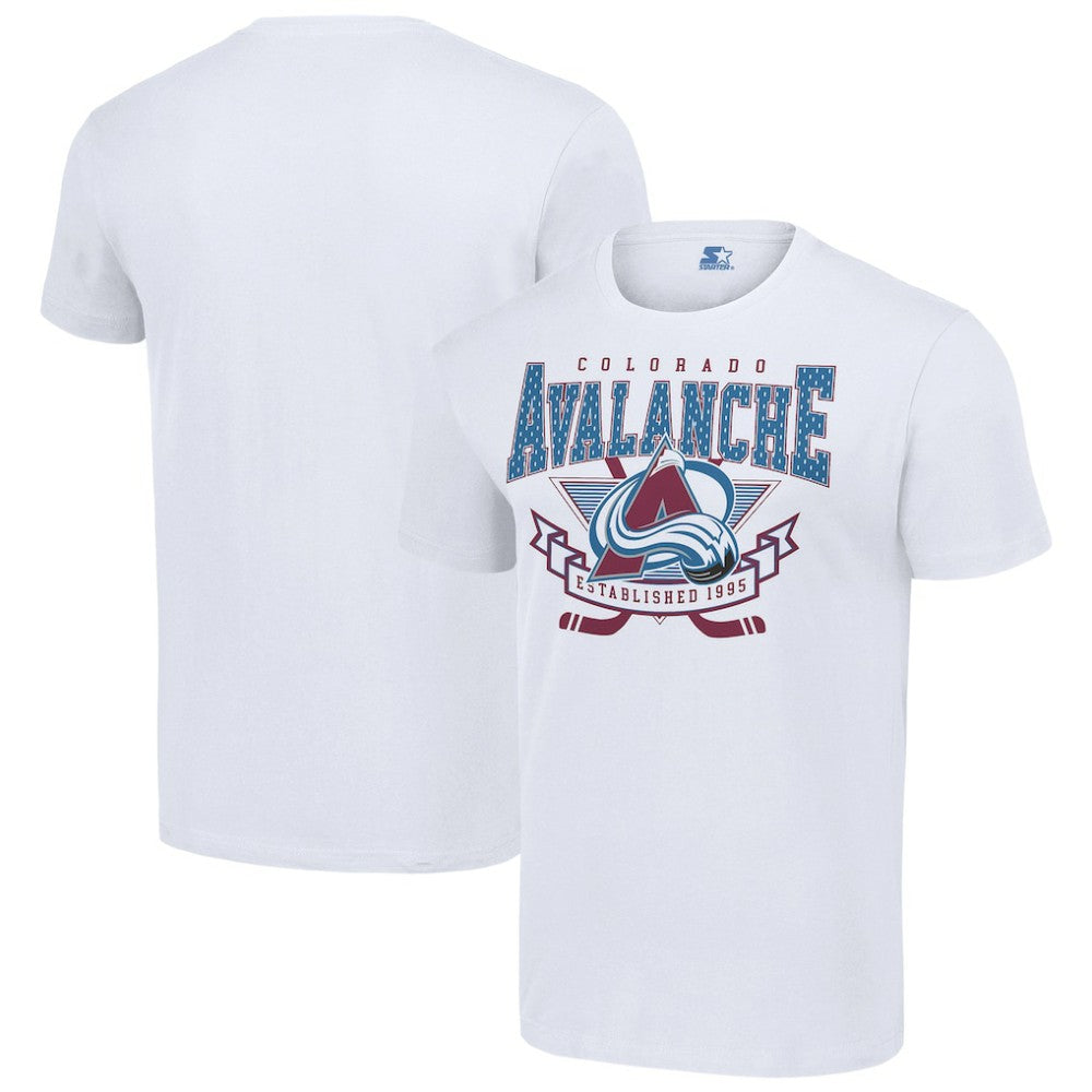 NHL White Colorado Avalanche Starter Team Logo Graphic T-Shirt