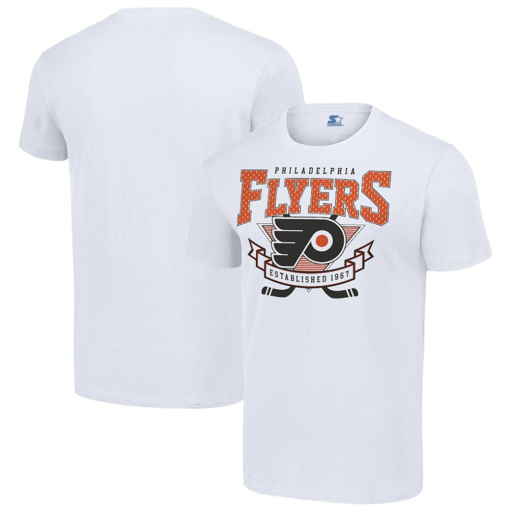NHL White Philadelphia Flyers Starter Team Logo Graphic T-Shirt