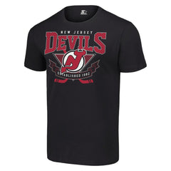 NHL Black New Jersey Devils Starter Team Logo Graphic T-Shirt