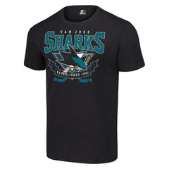 NHL Black San Jose Sharks Starter Team Logo Graphic T-Shirt