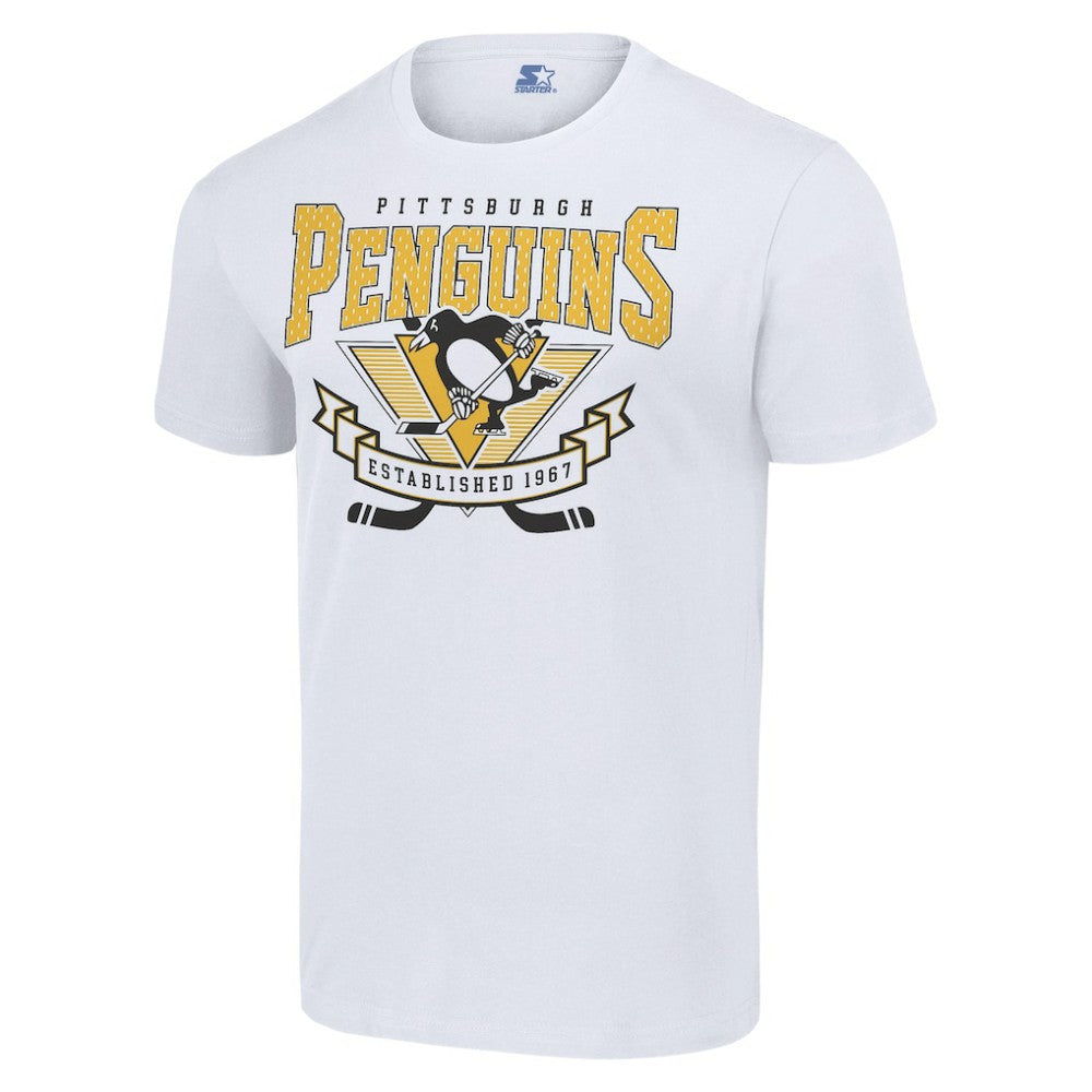 NHL White Pittsburgh Penguins Starter Team Logo Graphic T-Shirt