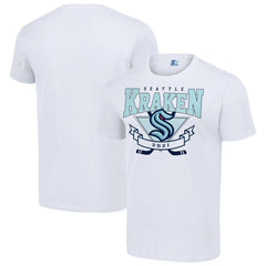 NHL White Seattle Kraken Starter Team Logo Graphic T-Shirt