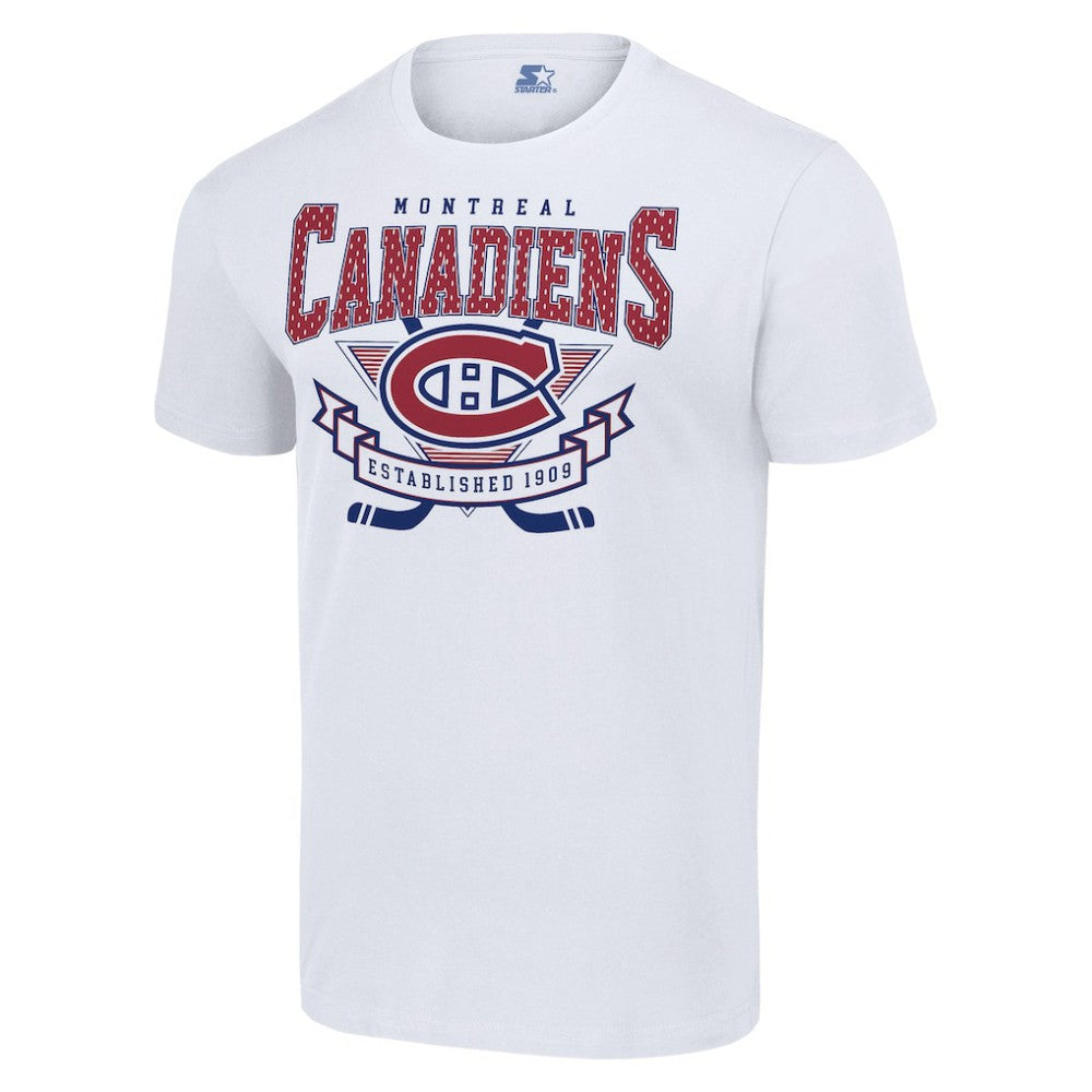 NHL White Montreal Canadiens Starter Team Logo Graphic T-Shirt
