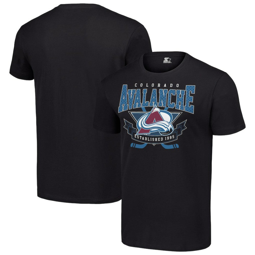 NHL Black Colorado Avalanche Starter Team Logo Graphic T-Shirt