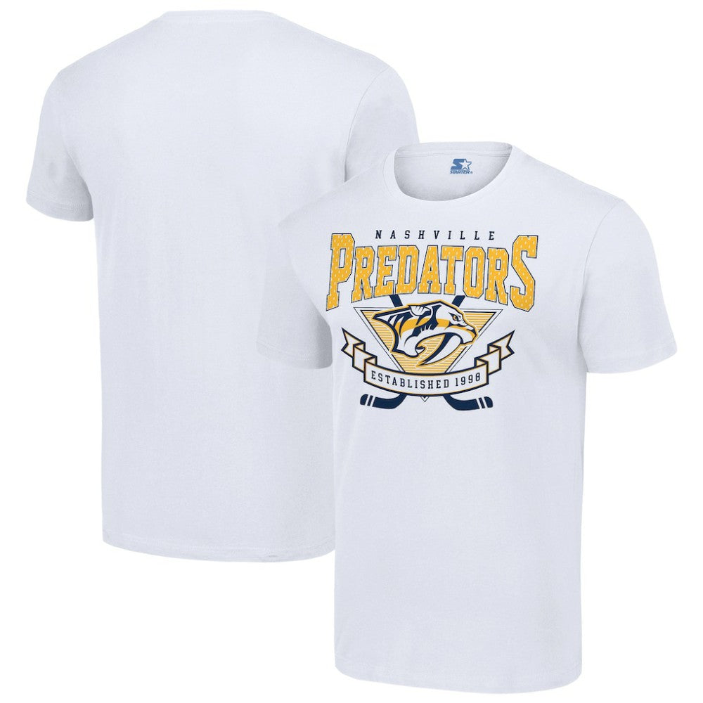 NHL White Nashville Predators Starter Team Logo Graphic T-Shirt