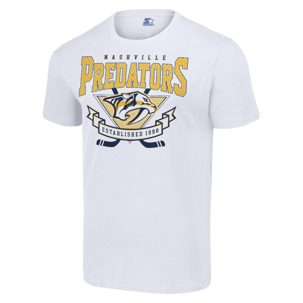 NHL White Nashville Predators Starter Team Logo Graphic T-Shirt