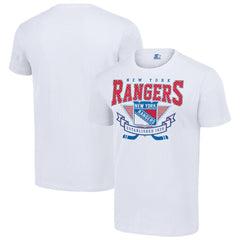 NHL White New York Rangers Starter Team Logo Graphic T-Shirt