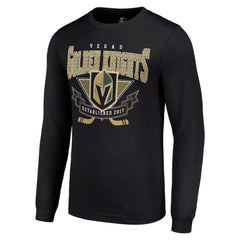 NHL Black Vegas Golden Knights Starter Team Logo Graphic Long Sleeve T-Shirt