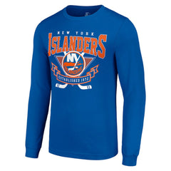 NHL Royal New York Islanders Starter Team Logo Graphic Long Sleeve T-Shirt