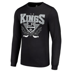 NHL Black Los Angeles Kings Starter Team Logo Graphic Long Sleeve T-Shirt