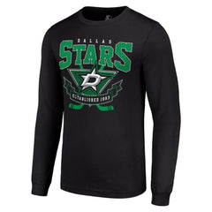 NHL Black Dallas Stars Starter Team Logo Graphic Long Sleeve T-Shirt