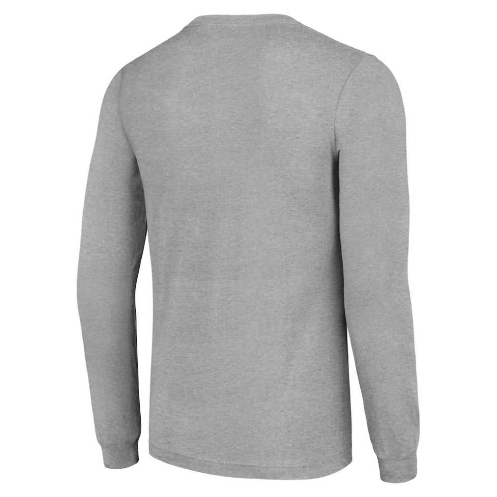 NHL Heather Gray Philadelphia Flyers Starter '80s Inspired Team Logo Long Sleeve T-Shirt