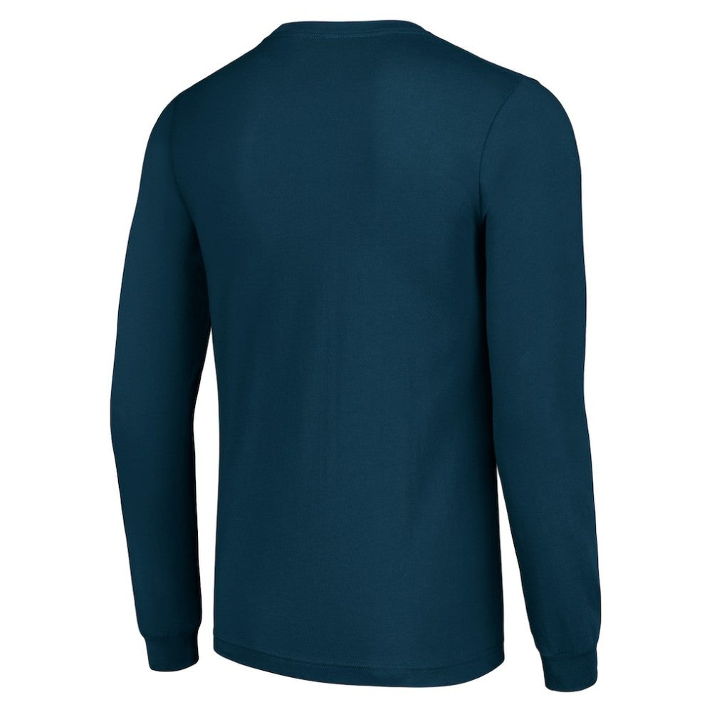 NHL Navy Columbus Blue Jackets Starter Team Logo Graphic Long Sleeve T-Shirt
