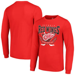 NHL Red Detroit Red Wings Starter Team Logo Graphic Long Sleeve T-Shirt