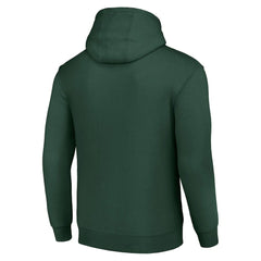 NHL Olive Minnesota Wild Starter Team Logo Graphic Fleece Tri-Blend Pullover Hoodie