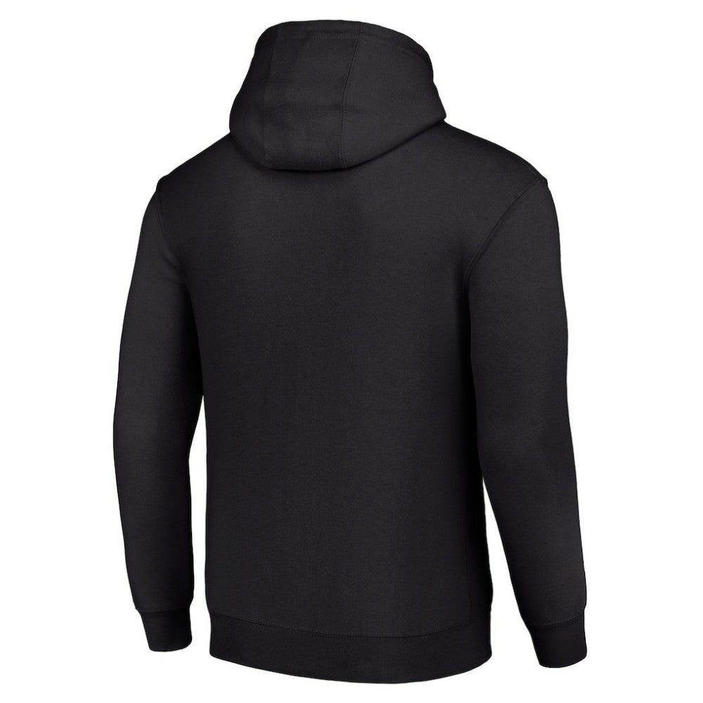 NHL Black Chicago Blackhawks Starter Team Logo Graphic Fleece Tri-Blend Pullover Hoodie