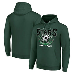 NHL Olive Dallas Stars Starter Team Logo Graphic Fleece Tri-Blend Pullover Hoodie