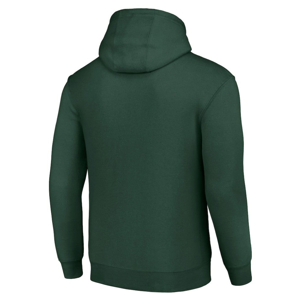 NHL Olive Dallas Stars Starter Team Logo Graphic Fleece Tri-Blend Pullover Hoodie