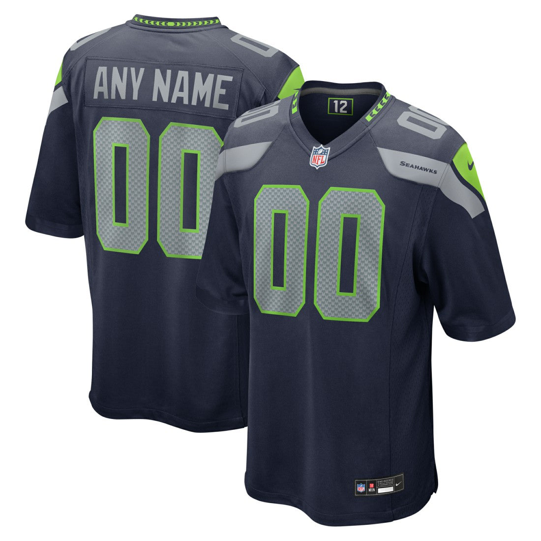 Custom Game Jersey - Seattle Seahawks