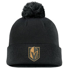 NHL Black Vegas Golden Knights Fanatics Military Appreciation Cuffed Knit Hat with Pom