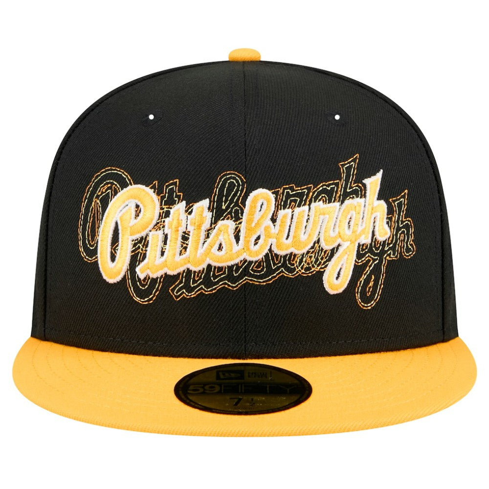MLB Pittsburgh Pirates New Era Shadow Stitch 59FIFTY Fitted Hat