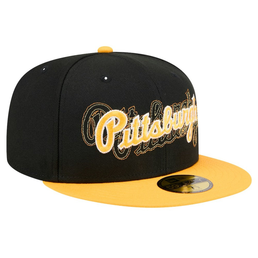 MLB Pittsburgh Pirates New Era Shadow Stitch 59FIFTY Fitted Hat