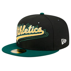 MLB Athletics New Era Shadow Stitch 59FIFTY Fitted Hat