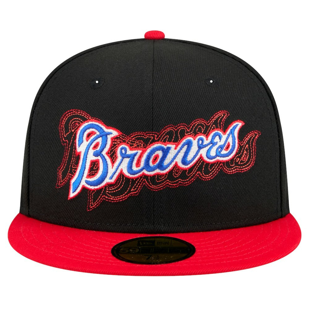 MLB Atlanta Braves New Era Shadow Stitch 59FIFTY Fitted Hat
