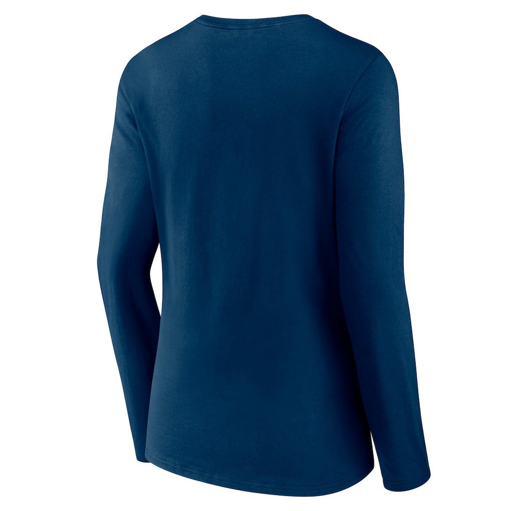 Women's Secondary Logo Long Sleeve V-Neck T-Shirt - Houston Texans