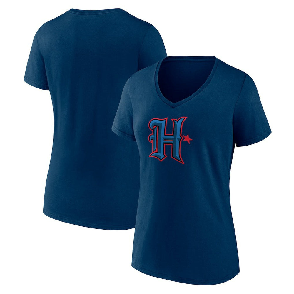 Women's Secondary Logo V-Neck T-Shirt - Houston Texans