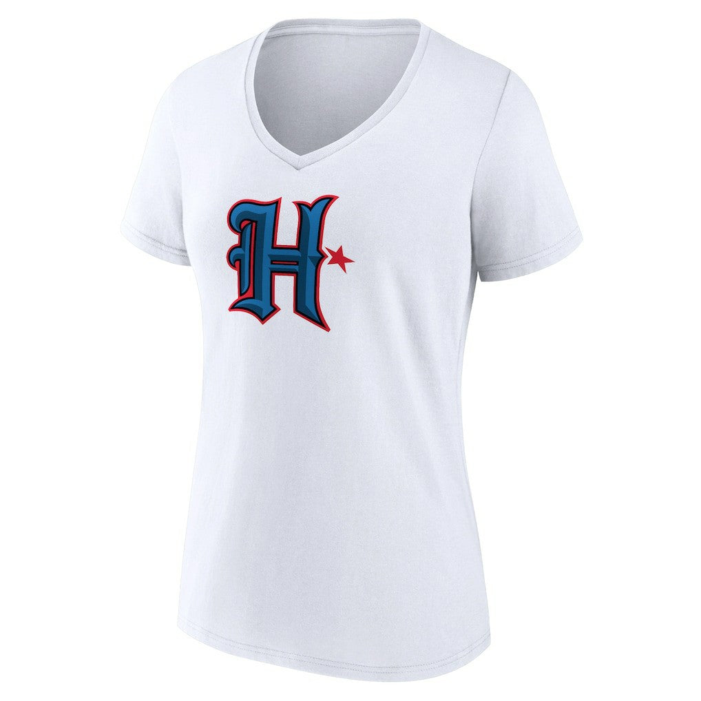 Women's Secondary Logo V-Neck T-Shirt - Houston Texans