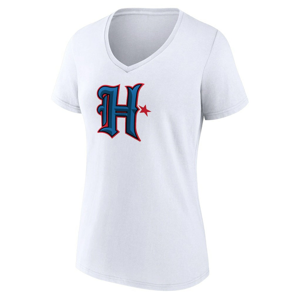 Women's Secondary Logo V-Neck T-Shirt - Houston Texans