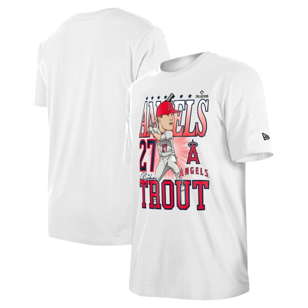 MLB Mike Trout Los Angeles Angels New Era Caricature T-Shirt