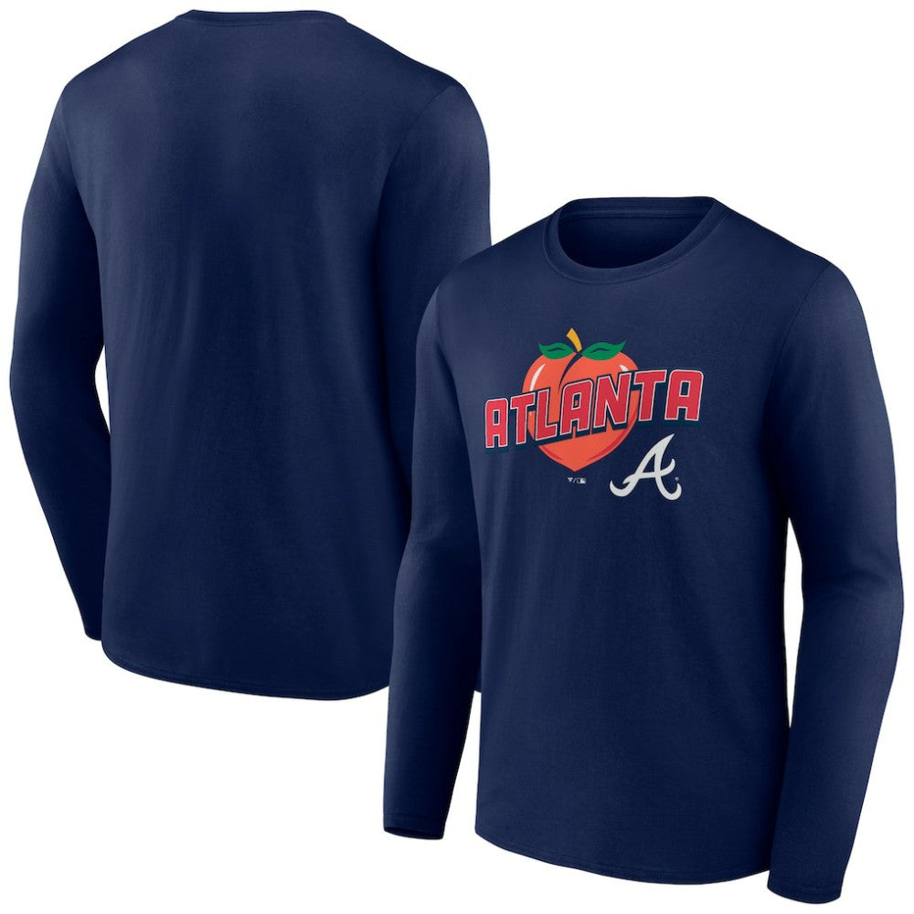 MLB Atlanta Braves Peach Long Sleeve T-Shirt