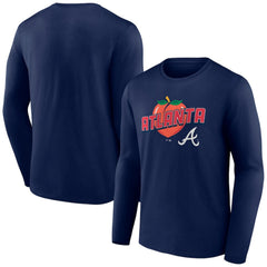 MLB Atlanta Braves Peach Long Sleeve T-Shirt