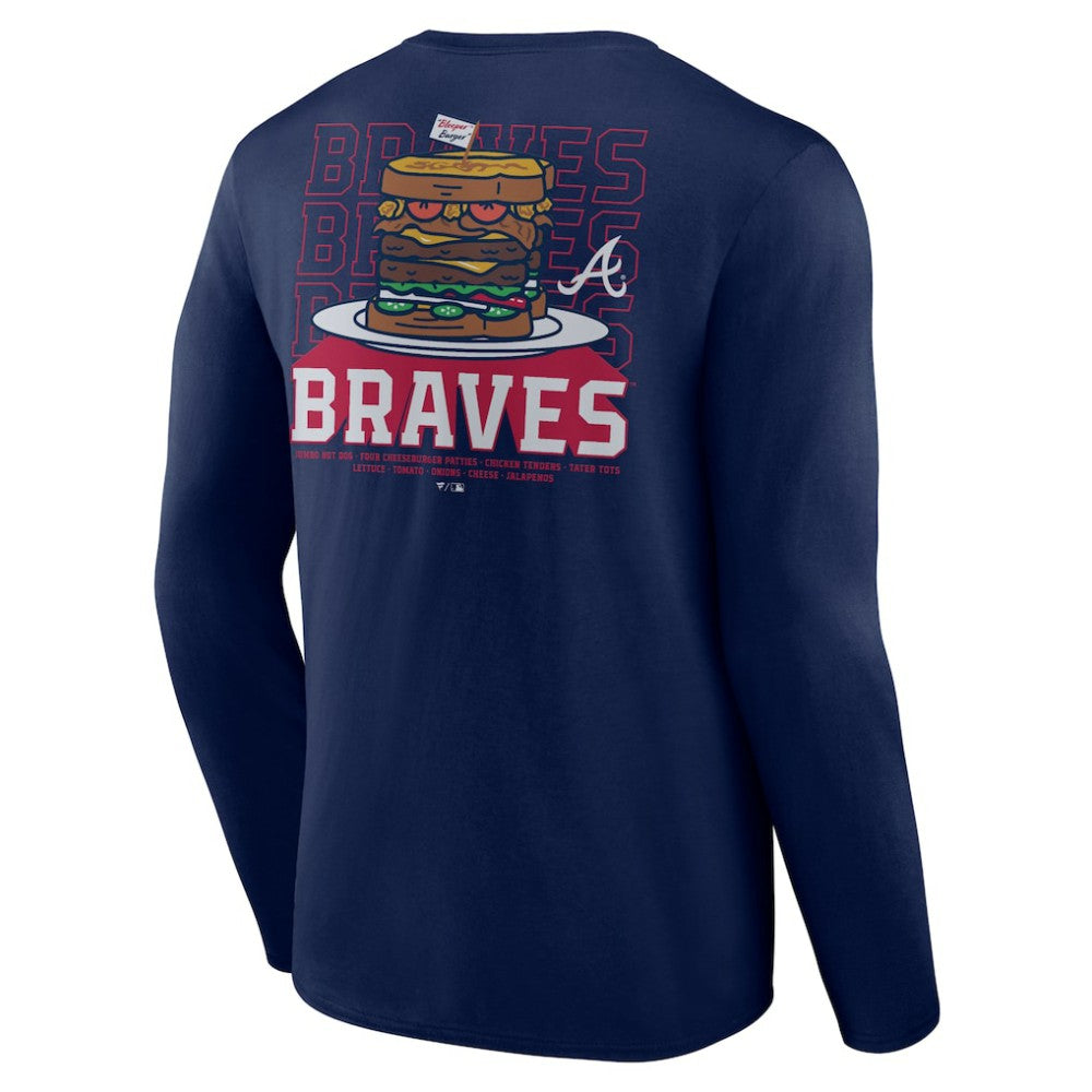 MLB Atlanta Braves Blooper Burger Long Sleeve T-Shirt
