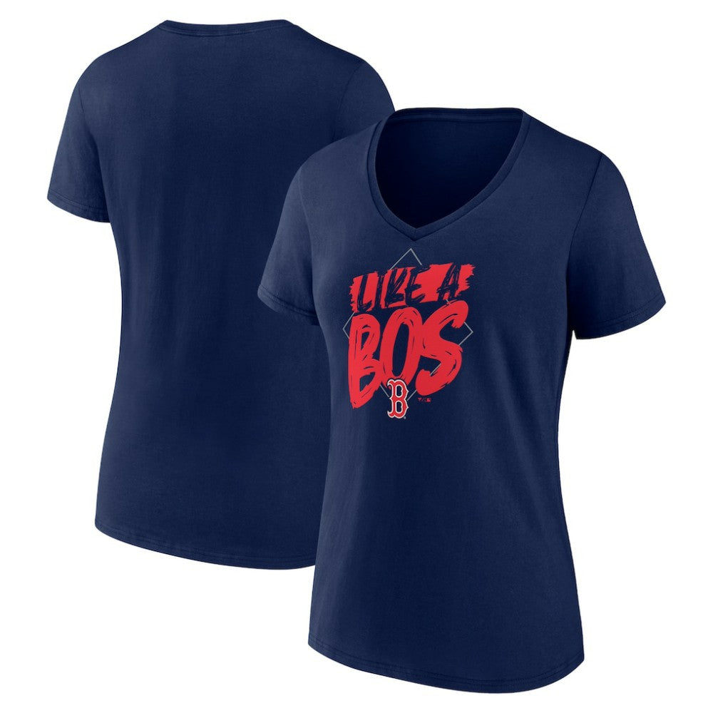 MLB Boston Red Sox Women's Like a BOS V-Neck T-Shirt