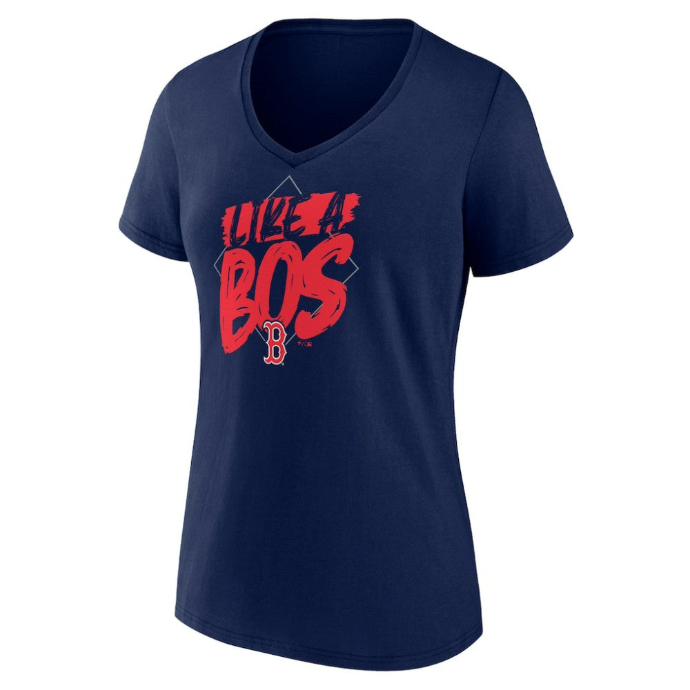 MLB Boston Red Sox Women's Like a BOS V-Neck T-Shirt