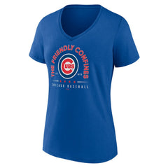 MLB Chicago Cubs Women's Friendly Confines V-Neck T-Shirt