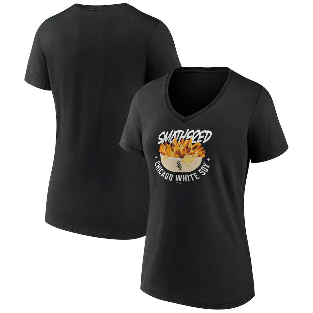 MLB Chicago White Sox Women's Smothered Fries V-Neck T-Shirt