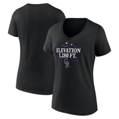 MLB Colorado Rockies Women's Elevation V-Neck T-Shirt
